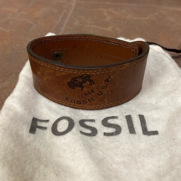 Fossil Other - Fossil Leather Bracelet Unisex